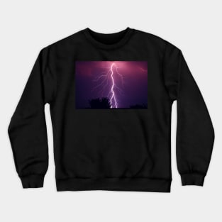Lightning at Night Crewneck Sweatshirt